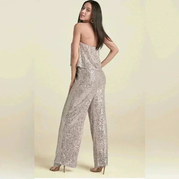Strapless Sequin Jumpsuit - Picture 4 of 16
